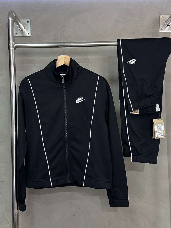CONJUNTO NIKE TRACKSUIT PRETO (FEMININO)