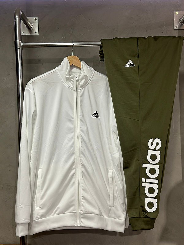TRACKSUIT ADIDAS LETREIRO(VERDE/BRANCO) 2023