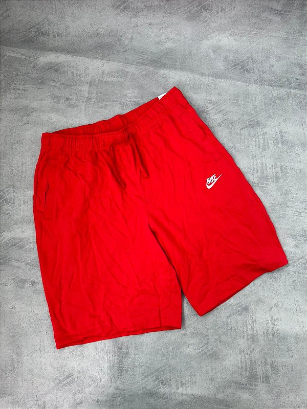 SHORT MOLETOM NIKE SPORTWEAR (VERMELHO)