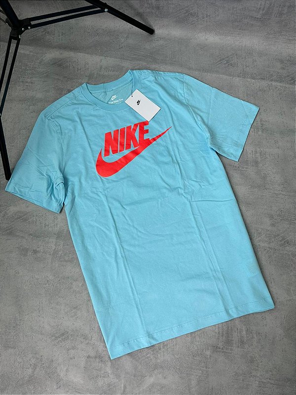 CAMISETA NIKE ICON AZUL BEBE/VERMELHA