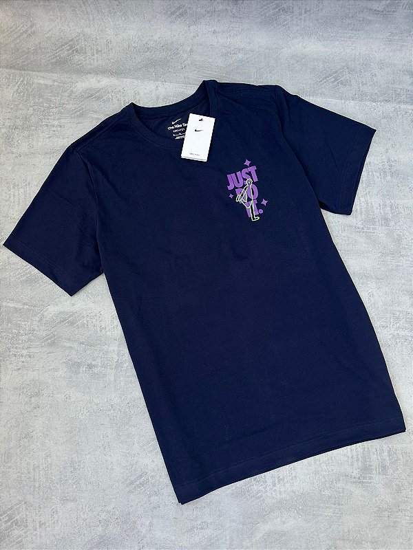 CAMISETA NIKE DRI-FIT JUST DO IT AZUL MARINHO