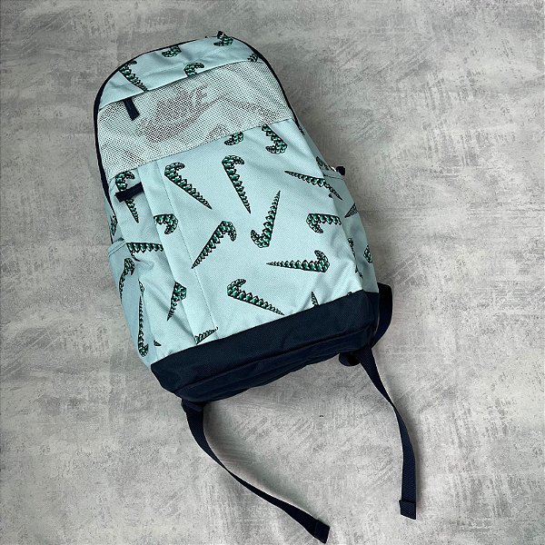 MOCHILA NIKE SWOOSH SIMBOLOS VERDE AGUA