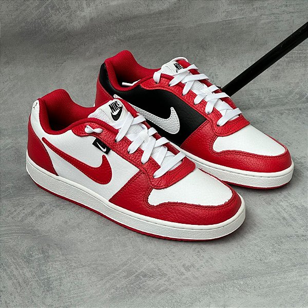 Tênis nike Ebernon low Branco+vermelho AQ1774-101