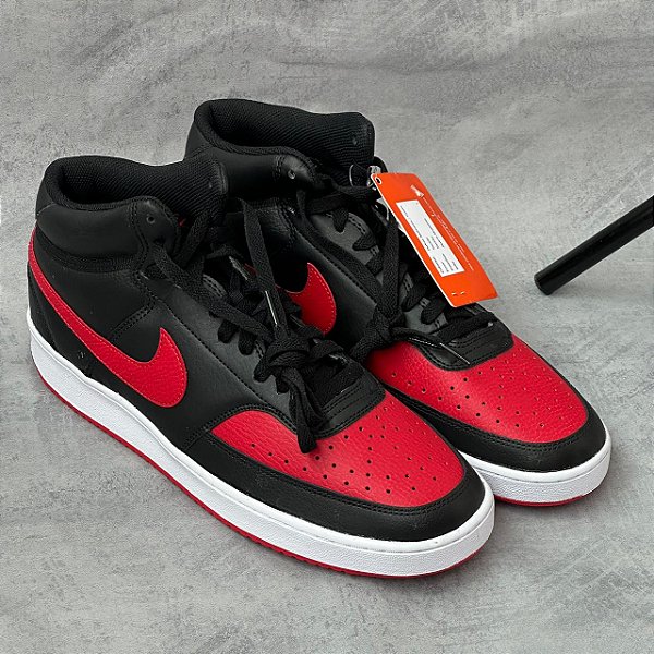 NIKE COURT VISION MID (VERMELHO/PRETO)