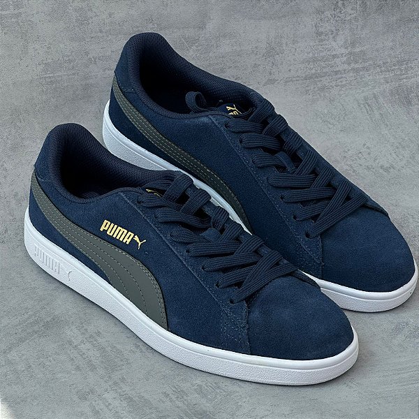 TENIS PUMA SMASH V2  AZUL MARINHO