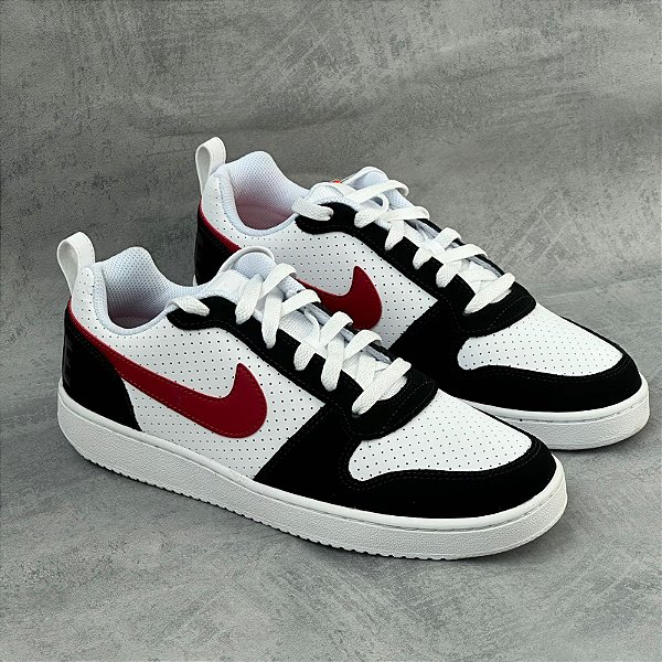 TENIS NIKE COURT BOROUGH BLACK/WHITE/RED