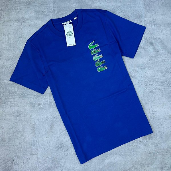CAMISA LACOSTE AZUL ROYAL (LOGOS)