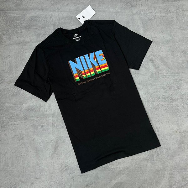 CAMISETA NIKE BLACK COTTON - FN3951-010