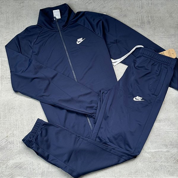 Conjunto Nike Tracksuit - Azul marinho