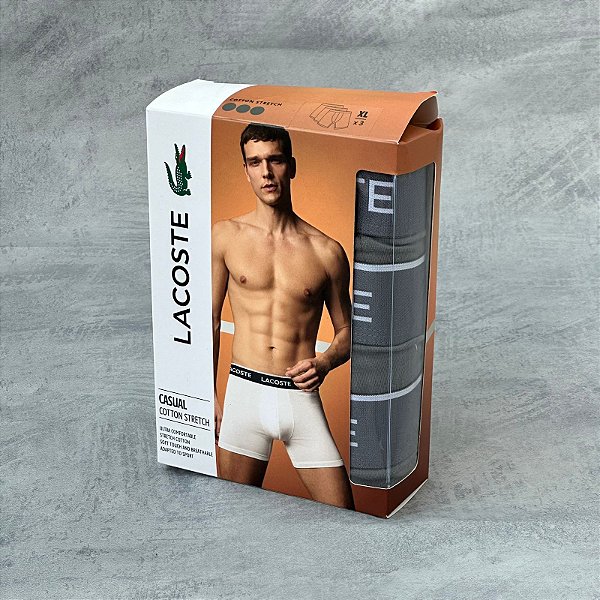 KIT CUECA LACOSTE CASUAL (CHUMBO)