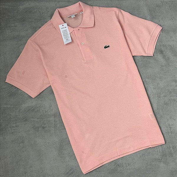 CAMISA POLO LACOSTE L1212  ROSA CLARO