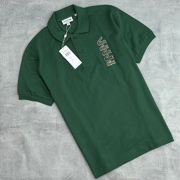 POLO LACOSTE CROCO PATCH´S (VERDE)