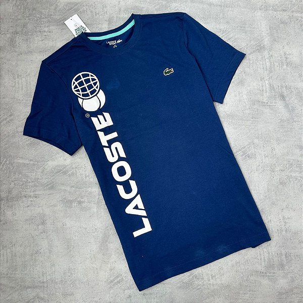 CAMISETA LACOSTE TENNIS MEDVEDEV (AZUL)