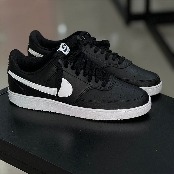 Tênis Nike Court Vision - preto + branco