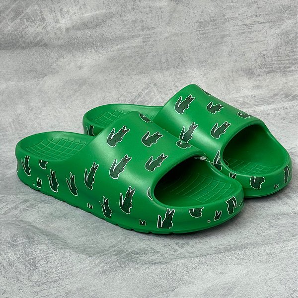 SLIDE LACOSTE "CAMPANAS" VERDE