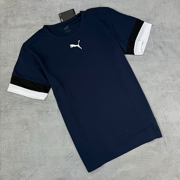 Camisa Puma teamRise Masculina - azul marinho