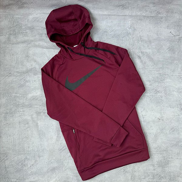 Moletom Nike Therma Fit Pullover Swoosh - Bordo