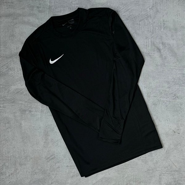 Camiseta nike Dri-fit Park manga longa -preto