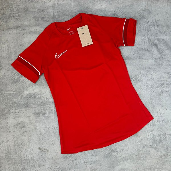 camiseta nike dri-fit feminina-vermelho