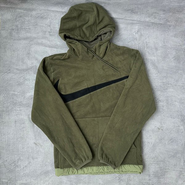 MOLETOM Nike Men’s Winterized Fleece Hoodie Olive(CAMURÇA)