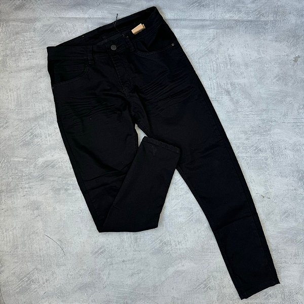 Calça jeans (2085) preta lisa