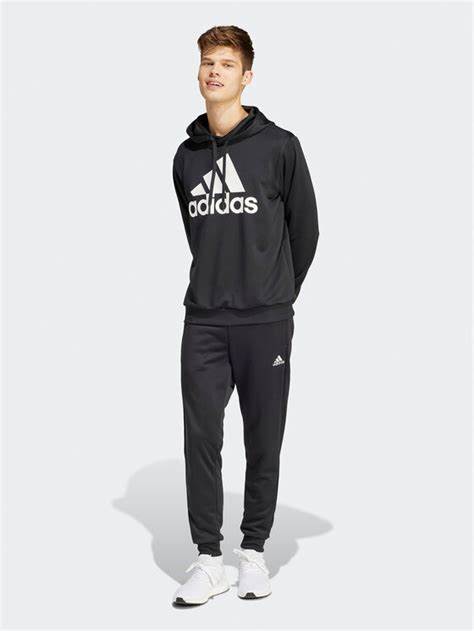 AGASALHO ADIDAS BIG LOGO COM CAPUZ  BLACK