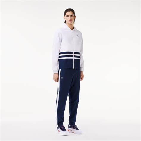 Conjunto Lacoste Sport -Branco+Azul
