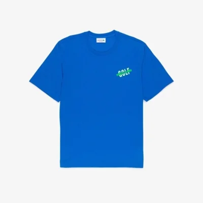 Camiseta Lacoste Masculina Lisa com Estampa Golf no Peito