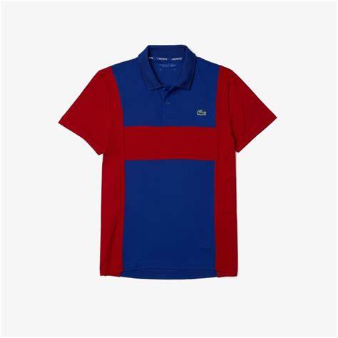 Camisa Polo Lacoste Sport DH6933 - Azul+Vermelho
