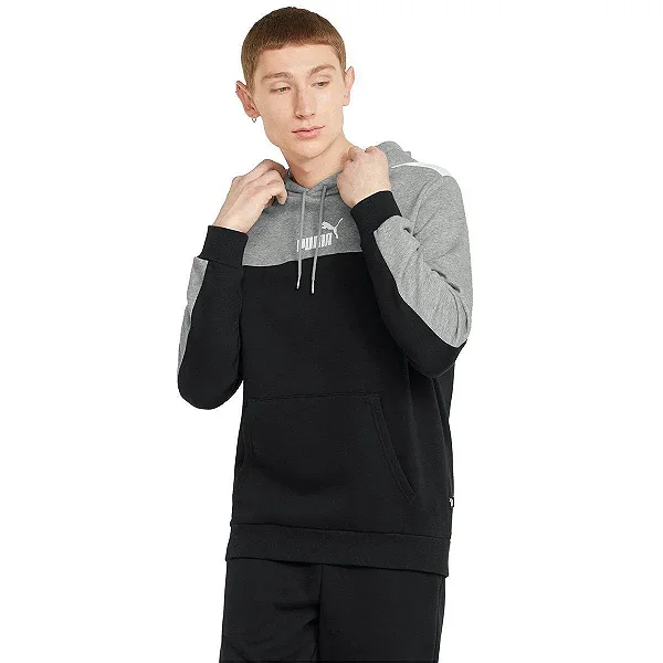 Moletom Puma Color Cinza+preto 849036-01