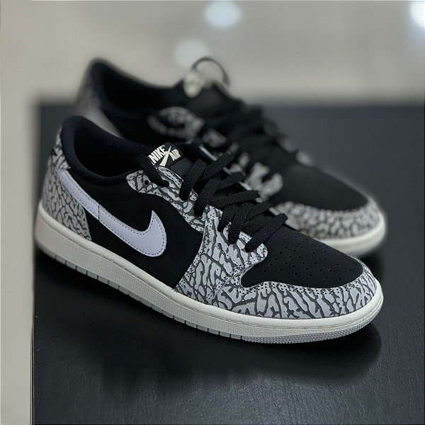 Jordan 1 Retro Low OG Black Cement