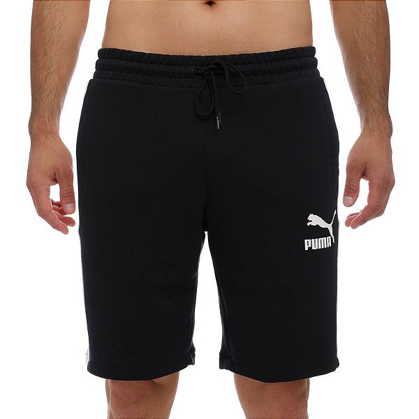 Bermuda moletom puma -preto