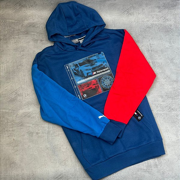 Moletom Grafismo BMW M Motorsport Masculino Azul -  621227-04