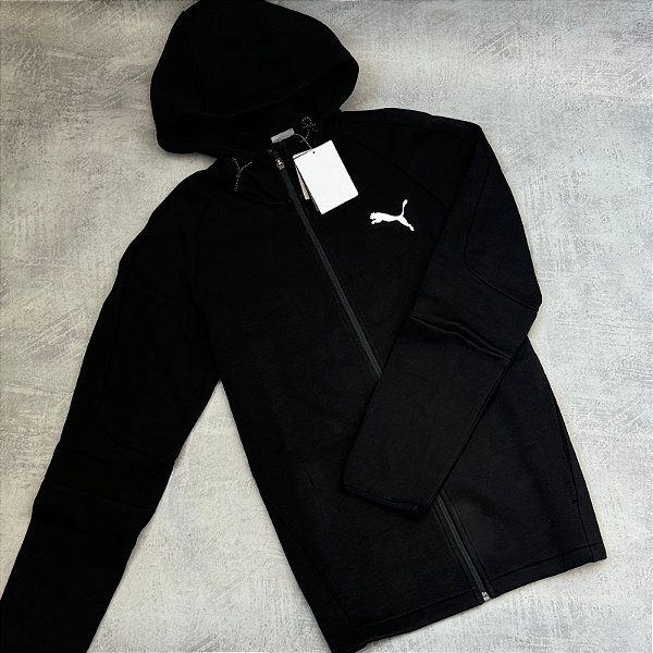 Moletom Puma com Capuz EVOSTRIPE Preto -Core585812-01