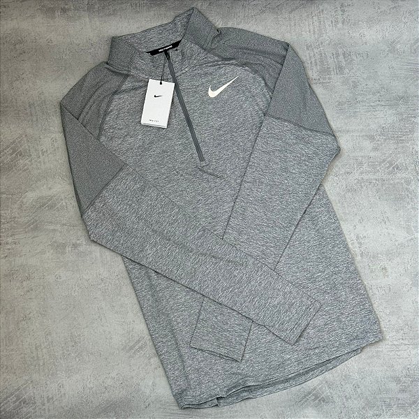 Nike Dri-Fit Element Half Zip Cinza - AH8973-084