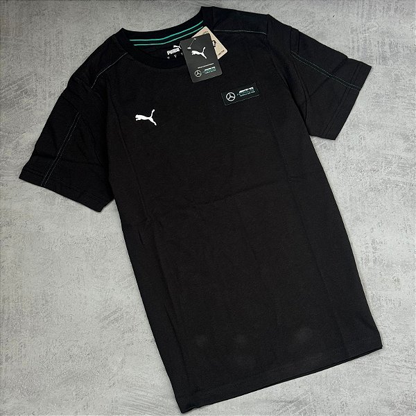 Camiseta Puma Motorsport Mercedes-AMG PETRONAS - Preto+verde