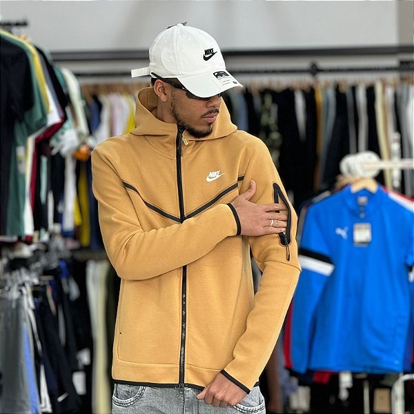 Jaqueta Nike Tech Fleece CU4489-722 - Mostarda