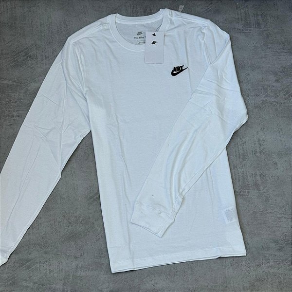 CAMISETA NIKE SPORTWEAR MANGA LONGA (BRANCA)