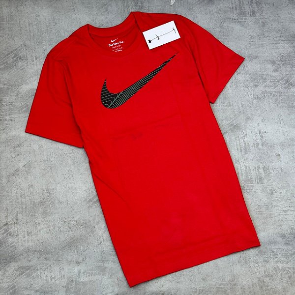 Camiseta Nike Dri-FIT SWOOSH Masculina-Vermelha
