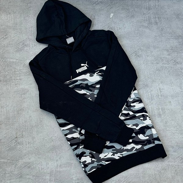 Moletom Puma Essentials Block Camo Masculino