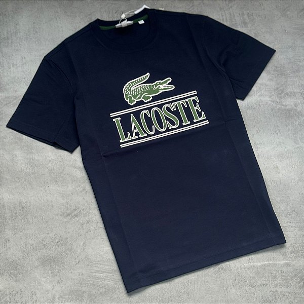 Camiseta Lacoste Since-Azul marinho