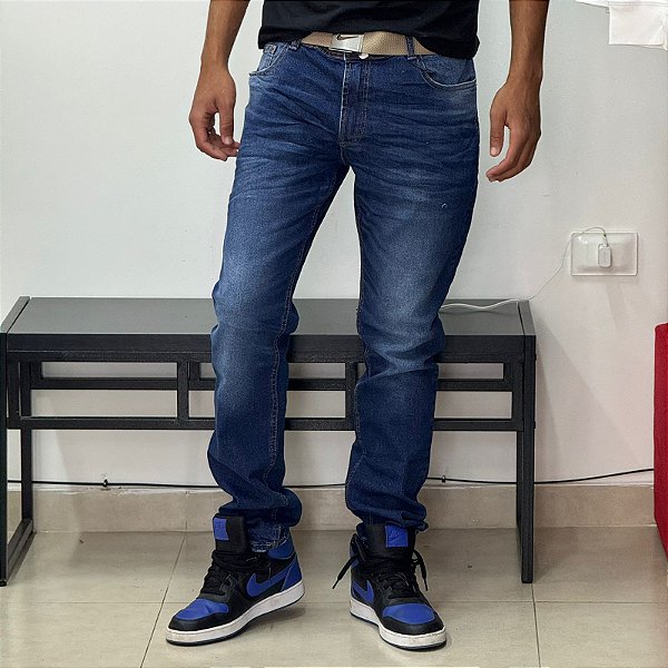Calça Slim Fit denim 4003
