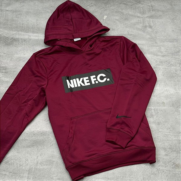 Blusão Nike Therma Fit Nike F.C (Vinho)