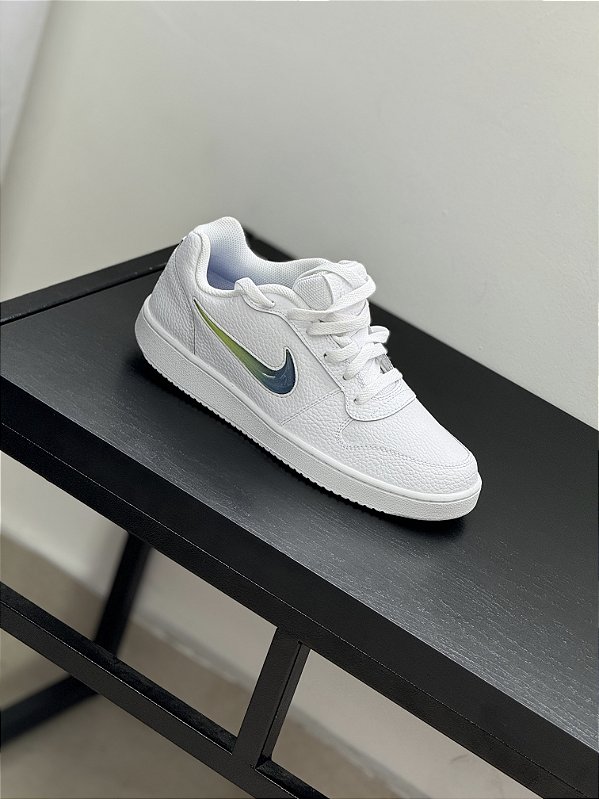 Tênis Nike Ebernon low branco - Swoosh Gel
