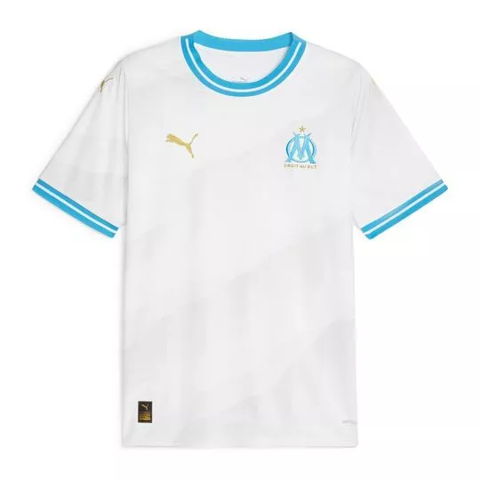 Camiseta Olympique De Marseille®- Branca & Azul Claro 2024 - 771349-01