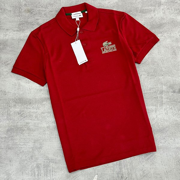 Camisa Polo Lacoste Since-Regular Fit Vermelha