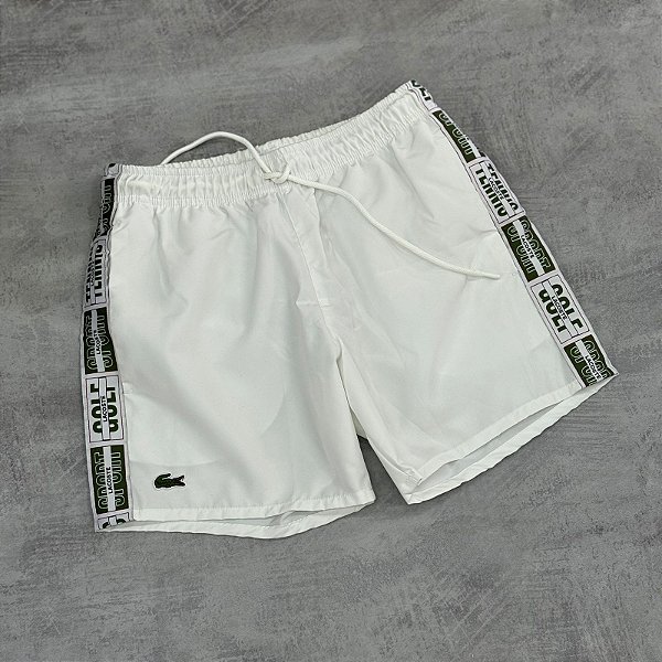 Short Lacoste Praia Sport Golf - branco
