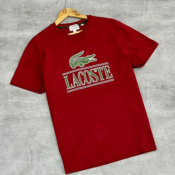 Camiseta Lacoste Since- Vermelha