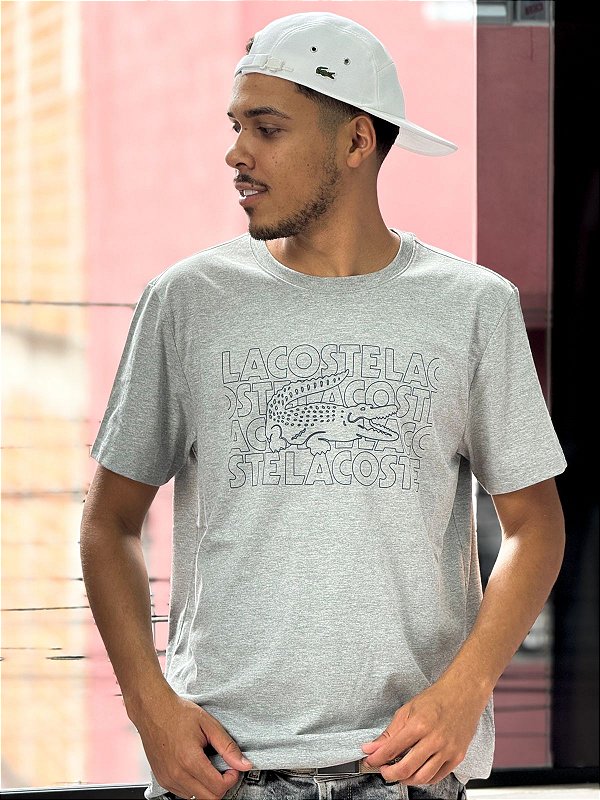 Camiseta lacoste ultra -dry -Cinza