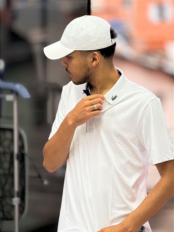 Camisa Polo Lacoste Sport Croco Gola - Branco
